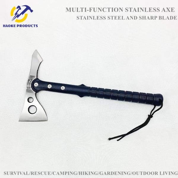Multi-Function Light Weight Stainless Steel Survival Rescue Axe With Double Sharp Blades