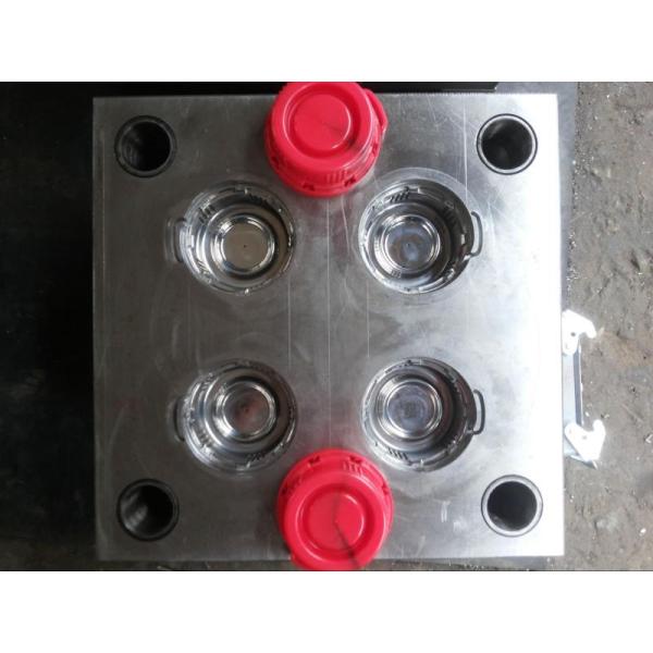 PP / PE Oil Bottle Cap Custom Injection Molding 4 Cavities With Iso Certified
