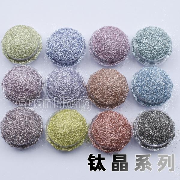 Teal Purple Chunky Hexagon Solvent Resistant Glitter Dust Oil Based For DIY Craft