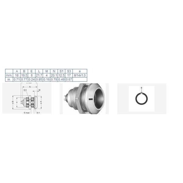 Lemo compatible K serials connectors 5pin waterproof circular connectors EGG 0K 305 female socket
