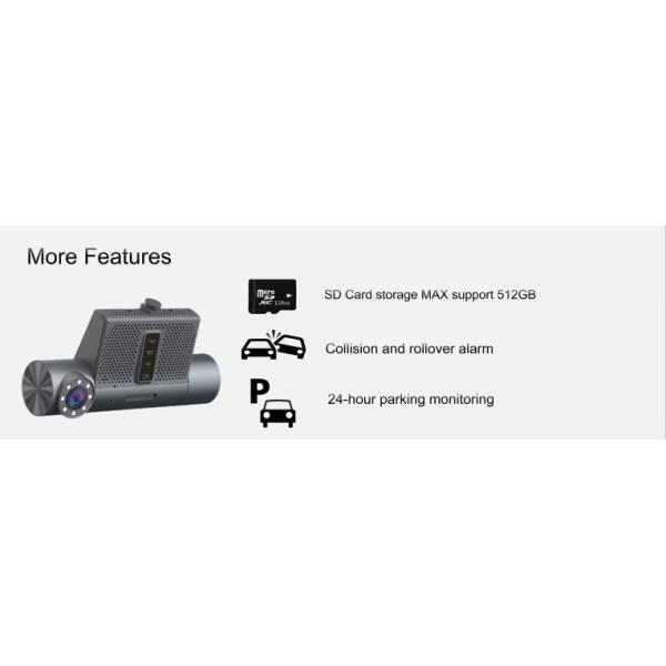 Dashcam Front And Rear Monitoring System 2ch 4G Wifi Taxi Solution
