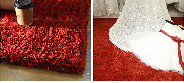 Home Goods Area Rugs With 100% Polyester Textured Yarn And Non-Woven Cloth Backing