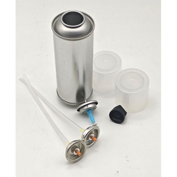 Round Tinplate Can Refillable Car Art Empty Tin Cans Paint Spray Aerosol with Actuator Valve