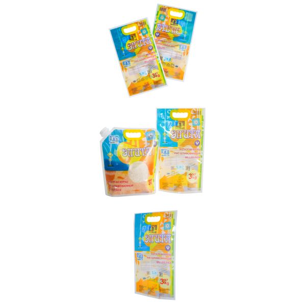 3kg 5kg Rice Plastic Packaging Bag Side Sealed Rice Bag For Food Packaging Customized Printing