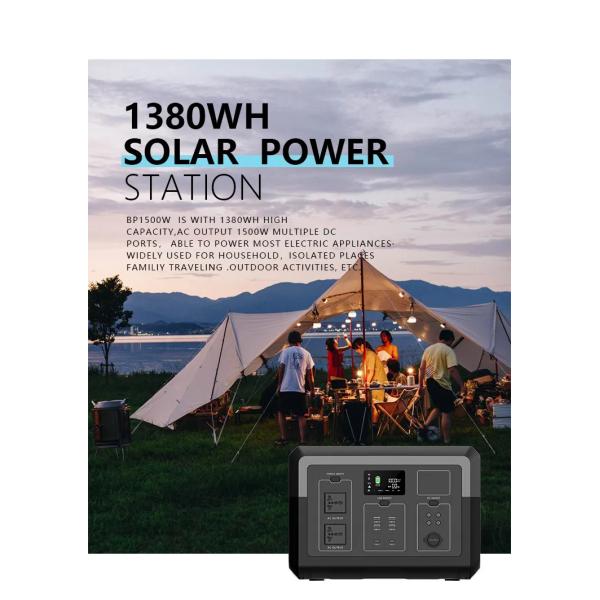 1500W Lithium Iron Phosphate Portable Power Station For Outdoor Emergency Power