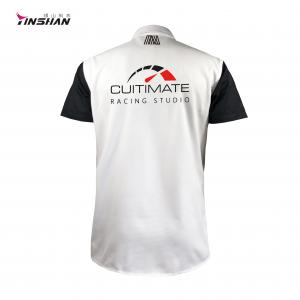China Custom Graphic Logo Design Breathable Sports Racing T-shirt for Performance Enhancement on sale