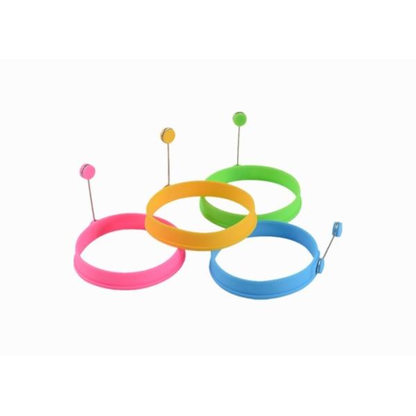 Non Stick Silicone Egg Pancake Ring Round Shape Heat Resistant For Kitchen