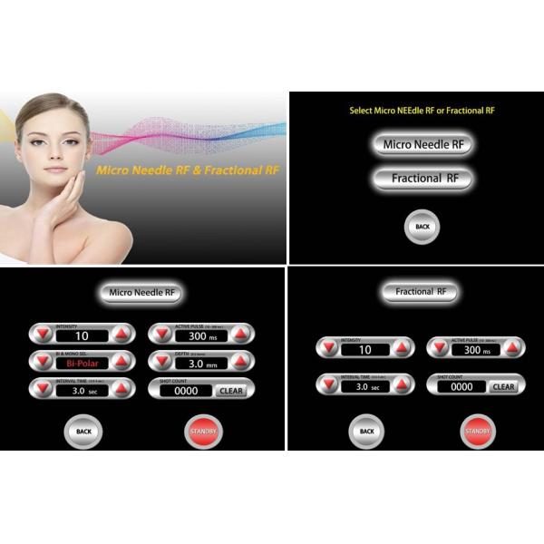Portable face contour Micro needle rf fractional machine