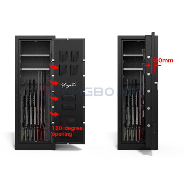 Multiple Firearm Safe Anti Theft Function Armament Gun Safe Box With Key Opening
