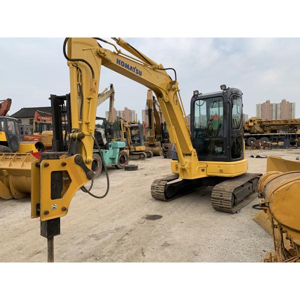 4 Cylinders 0.2cbm Bucket 40hp Used KOMATSU PC55 Digger