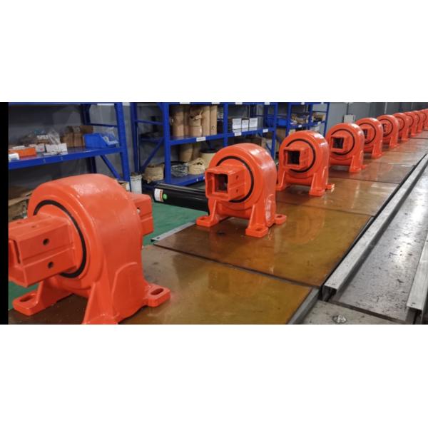VE9 Orange Painting High Torque Worm Gear Slew Drive For horizontal single axis solar trackers