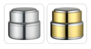 Empty 15ML 50ML Aluminium Jars For Cosmetics GR717A