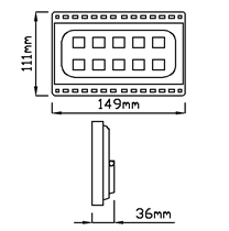 New style outdoor workshop 50W driverless led flood light with IP65