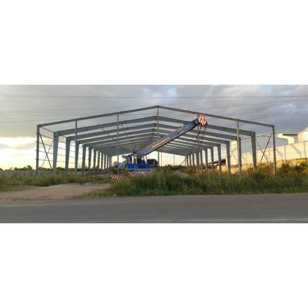 Prefabricated Steel Structure Mechanical Workshop Metal Frame Steel Storage Building Kits