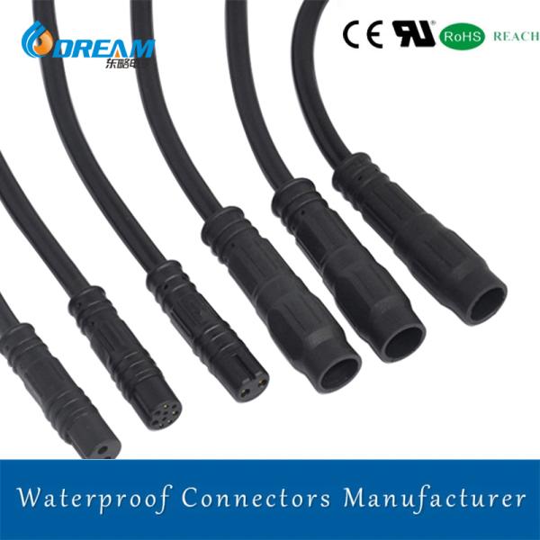 ODM M12 E-Bike Cable Bicycle Motor Power And Signal PIN Waterproof Connector