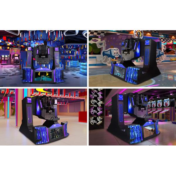 Acrylic Appearance VR Shooting Simulator 9D 720 Degree Rotation With Cockpit