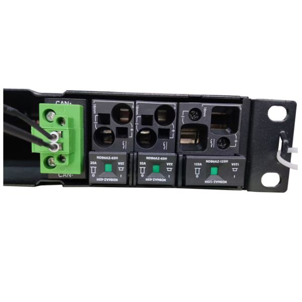 1U Rack Mount Telecom DC Power System with Integrated Distribution and Intelligent Controller