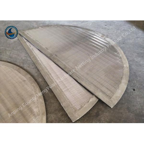 Wear Resistant Wedge Wire Screen Panels For Liquid / Solid Filtration