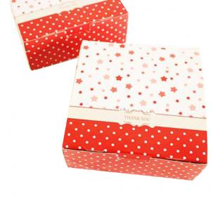 Christmas Cardboard Boxes With Lids , Recycled Paper Folding Gift Box