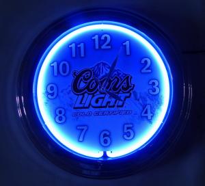 China 15 inch Neon clock on sale