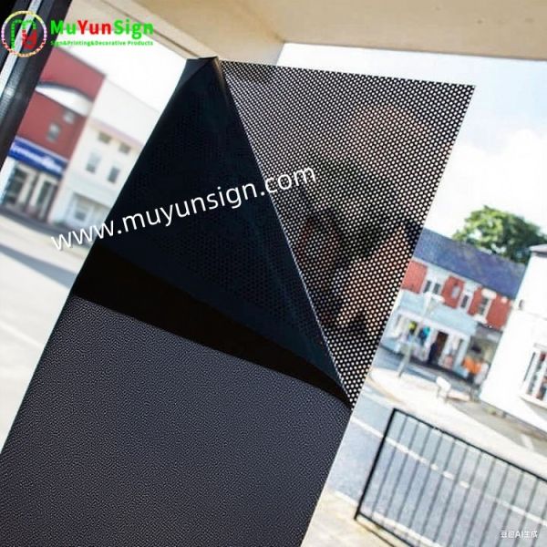 One Way Privacy Window Screen Mesh Printable Adhesive Vinyl Easy Cutting For Shopping Advertising