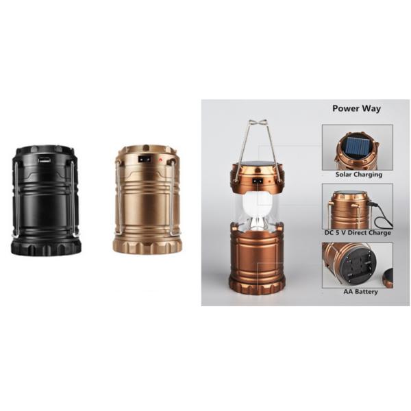 Solar Panel rechargeable led camping lantern Portable Light Camping ABS Shell
