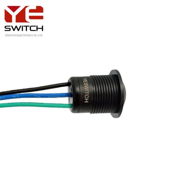 Black Momentary Push Button Switch 2A Anti Vandal Panel Mount Push Button Switch