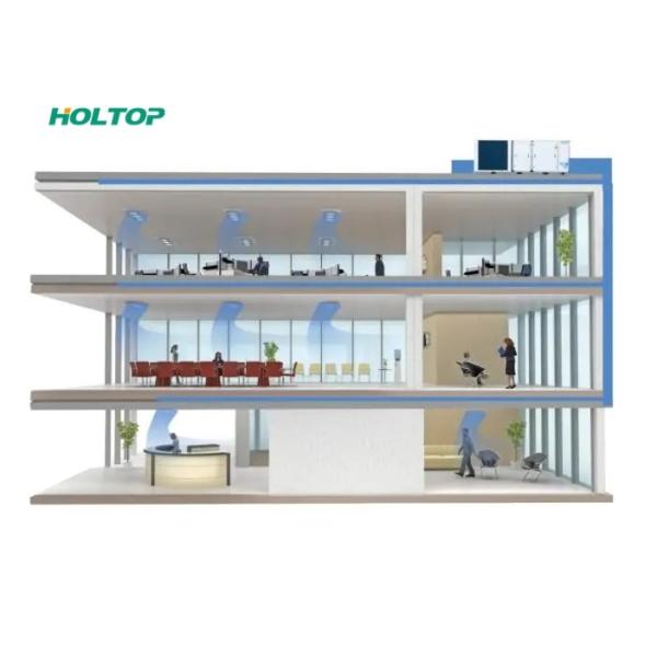 Rooftop Air Handling Units AHU combining multiple components into one unit with heating,cooling and ventilation for streamlined commercial air