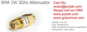 Buy cheap SMA type attenuator 1 Watt 3Ghz SMA male to SMA female fixed attenuators / SMA-JK1W3G product