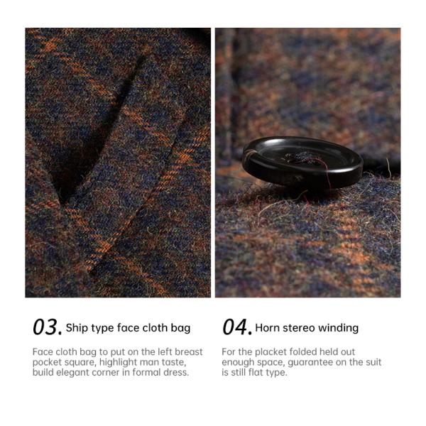 2022 Autumn and Winter Men's Casual Suit Jacket in Pure Wool Imported from Australia