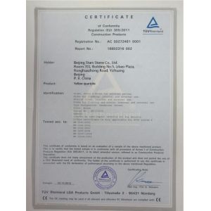 Beijing Stars Stone Co., Ltd Certifications