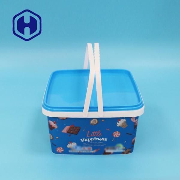 3.2L Plastic Cheese And Christmas Cracker Packaging Box With Handles Custom Label