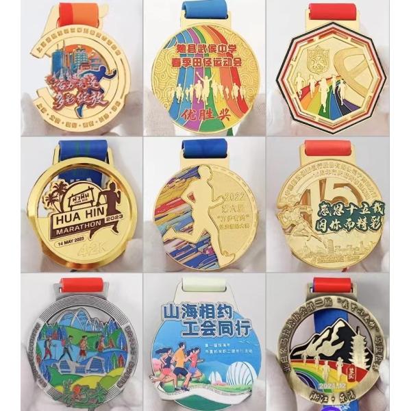 3D Gold Zinc Alloy Die Cast Custom Metal Medal for Sports Awards and Souvenirs