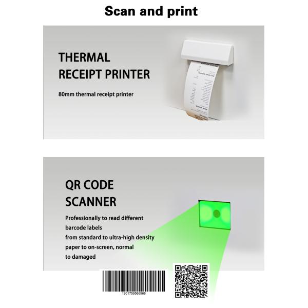 All-Weather Self-Order And Payment Terminal 15.6/21.5" - Outdoor All-In-One Kiosk With Printer & QR Scanner
