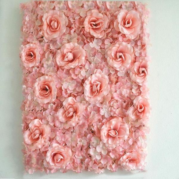 Romantic Artificial Flower Wall Panels Wedding Venue Decor Eco - Friendly