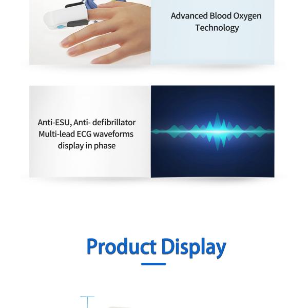 ISO13485 Certificated 6 Para Portable Patient Monitor With Sound Light And Word Alarm