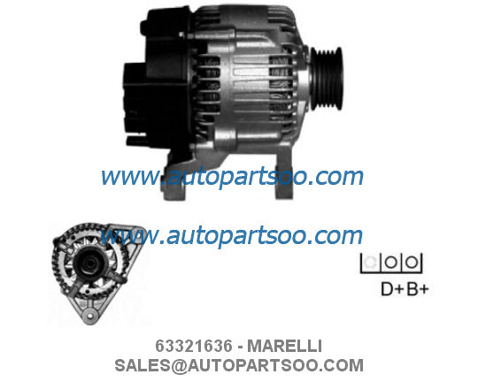 63321277 63321610 - MARELLI Alternator 12V 65A Alternadores