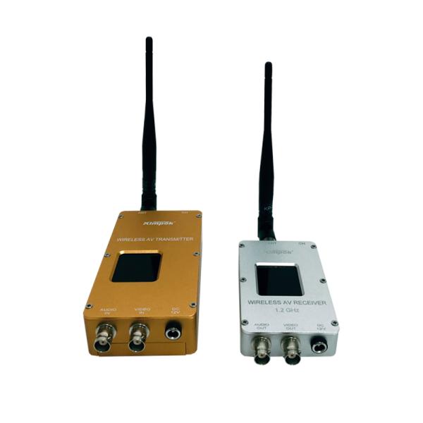 5W Full Power 8 Channels Long Range Wireless Video Transmitter and Receiver for UAV at 1.2Ghz in 150*65*30mm Size