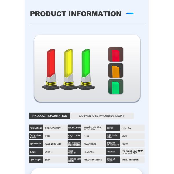 Screw Acrylic Body Machine Tower Lamp Aluminum Base Machine Warning Lights For CNC Machines