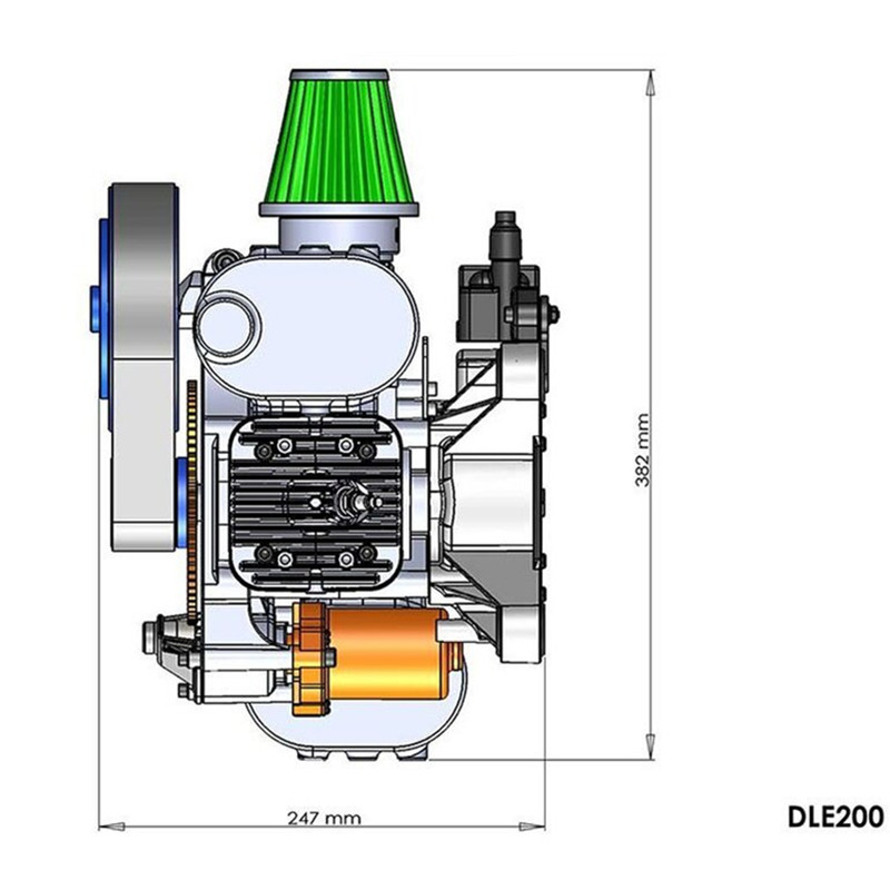 New Dle200 Cc Gasoline Engine for Paramotor ( Standard Version)