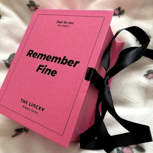 Custom Printed Folding Gift Paper Box Pink Color