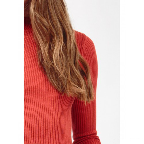 Women Spring Long Sleeve Red Blouse