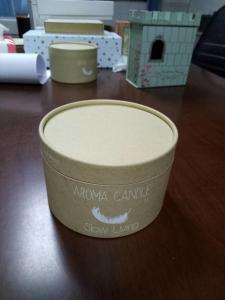 Buy cheap Customized Recyclable Paper Candle Box Round Cardboard Tube Box for Candles Packaging product