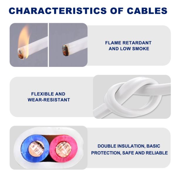 IEC60227 12AWG Household Building Wire BVVB BV Cable PVC Insulation Solid Flat