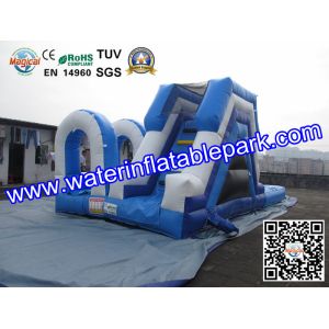 Buy cheap Commercial Inflatable Pool Slides For Kids , Inflatable Slip Slide product