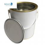 China 3.7L Empty Paint Jars Custom Printed Tin Cans With Lever Lids ISO9001 for sale