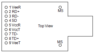 155Mbps 1x9 Transceiver Module BIDI TX1310nm RX1550nm SMF 40km Single SC FC ST Transceiver Module