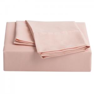 China Light Pink 3 Piece Bedding Set Light Weighted Machine Washing With Cold Water on sale