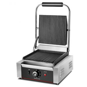 China Commercial Electric Panini Maker Grill with Non-Stick Cooking Surface and Sandwich Plates on sale