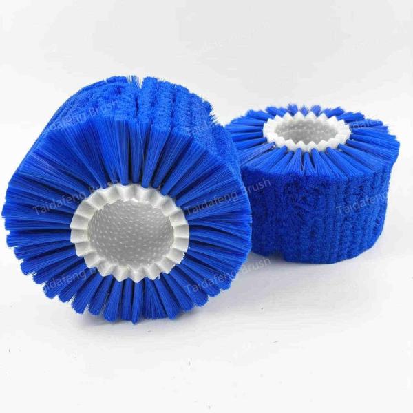 Industrial Nylon Roller Brush Modular Segment Brush For Surface Cleaning And Polishing
